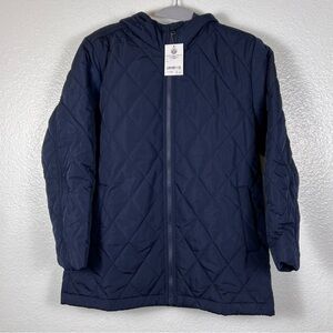 Amazon Essentials Kids Dark Blue Quilted Jacket L